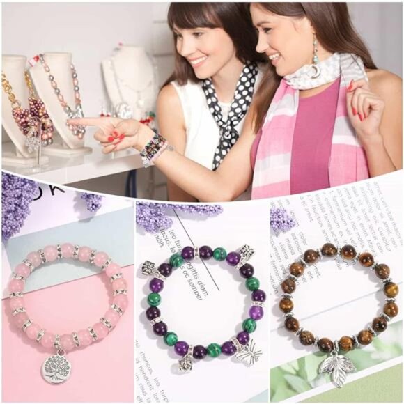 473Pcs Stone Jewelry Making Kit Crystal Stone Bracelet Making Kit - Picture 6 of 7